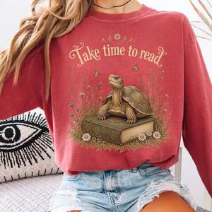 Long Sleeve Tees: Take Time to Read Literary Long Sleeve
