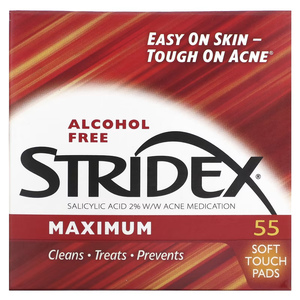 Stridex Maximum Alcohol Free 55 Soft Touch Pads – TheNatural.Kiwi