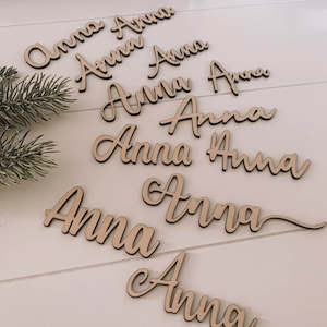Wedding Decor: Place Cards - Laser Cut