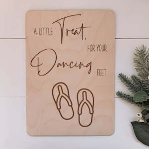 Wedding Signage: Dancing Feet Sign