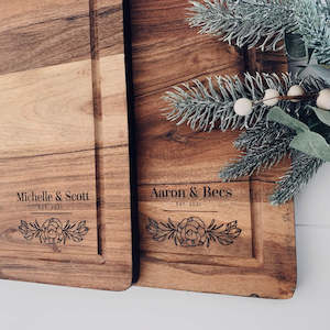 Premium Engraved Butchers Block