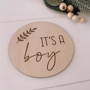 Decor: Gender Reveal Plaque