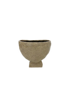 Monolithic Curved Vessel- Grey Speckled