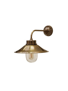 Lighting: OUTDOOR CAPE COD BRASS WALL LAMP