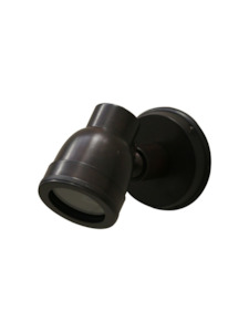 Outdoor IP54 Wall Mounted Brass Spotlight - Bronze