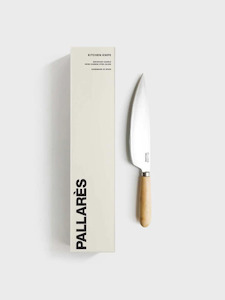 Kitchen Table: Pallarès Box Wood 16cm Carbon Steel