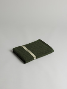 Bathroom Body: EMERALD ORGANIC COTTON HAND TOWEL in MOSS
