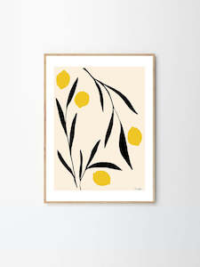 Art Stationary: Lemon Framed Print
