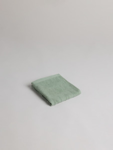 Kitchen Bathroom: Agnes Organic Cotton Face Cloth - Sage