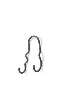 Homewares: Curvature Double Hook - Black Brass