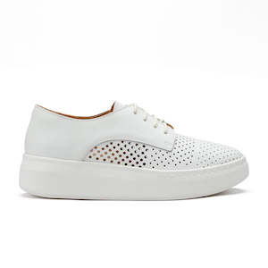 Footwear: Derby City Punch White
