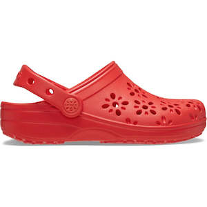 Classic Floral Cut Out Clog Kids