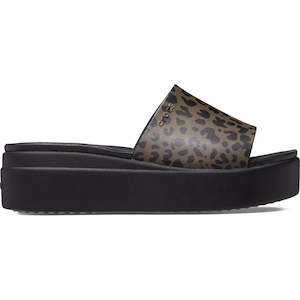 Sale Crocs: Brooklyn Animal Print Slide Women's
