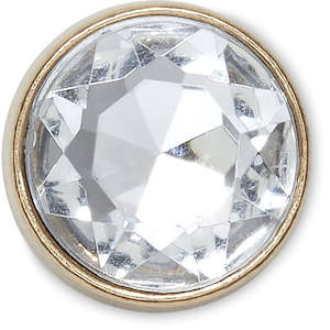 Jibbitz 1: Jibbitz Gold Clear Gem