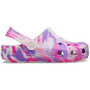 Kids Toddlers Crocs 1: Classic Glow Marbled Clog Kids