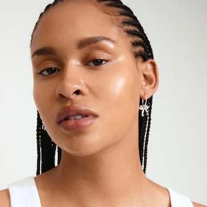 Cassian Recycled Hoop Earrings - Silver Plated