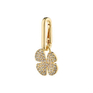 Jewellery: Charm Recycled Clover Pendant - Gold Plated
