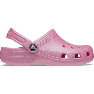 Classic Glitter Clog Toddlers - Pink Tweed