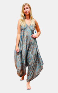 Womans Clothing: Flame Silky Jumpsuit