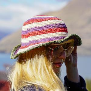 Womans Hats: Clara Crochet Hemp Cotton Hat