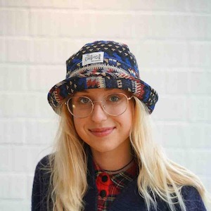 Curl Edge Bucket Hat Patterned