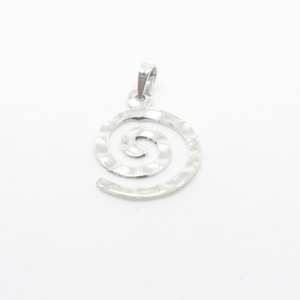Spiral Silver Charm