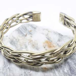 Brass Wire Knot Bangle