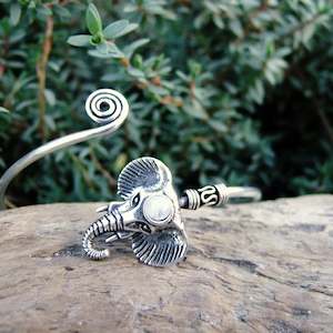 Elephant Silver Plated Bangle