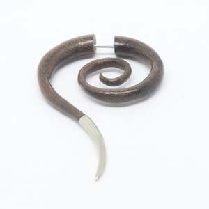 Plugs Stretchers 1: Brass Tip Pointy Narra Wood Stretchers