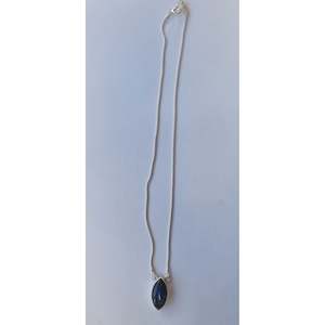 Adana Gemstone Eye Sterling Silver Necklace