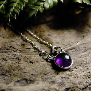 Precious Stone Silver Necklace