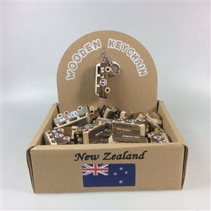 All Keyring: Kiwiana Wooden Keyrings