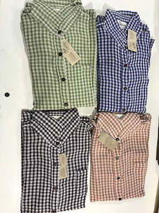 All Mens Shirts: Checkered Collar Shirt