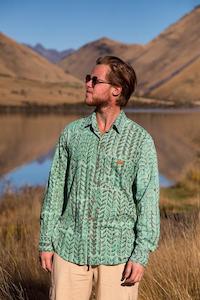 Beaumont Block Print Long Sleeve Cotton Shirts