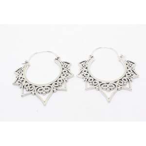 Brass And Silver Plated Earrings: Calista Silver Plated Earrings