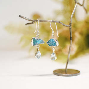 Silver And Gemstone Earrings: Eiden Gemstone Sterling Silver Earrings