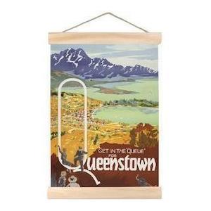 Wall Art 1: Queue For Queenstown Mini Wall Chart