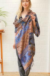 All Shawls Scarves Pashminas Sarongs: Mountain Sunrise Pashmina