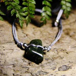 Corded Greenstone Bracelet
