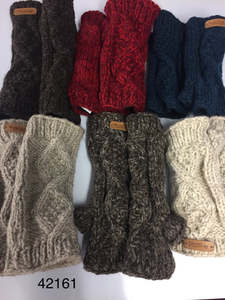 Fingerless Cable Mitten