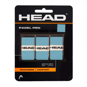 Padel Accessories: HEAD Padel Pro Overgrip 3PK - Blue