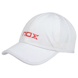 Padel Accessories: NOX Padel Cap White & Red