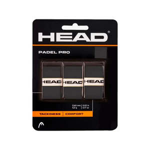 Padel Accessories: HEAD Padel Pro Overgrip 3PK - Black