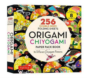 Stationery: Origami Chiyogami Paper Book 256 Double-Sided Sheets