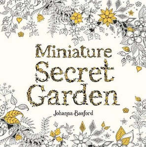 Activity Books For Adults: Miniature Secret Garden Colouring Book
