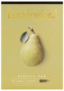 Acrylic: Bockingford A4 Acrylic Pad 360 GSM 12-Leaf