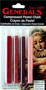 Art Other: General's Compressed Chalk Earth Tone Pastels Set of 4