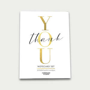 Notecards: Hammond Gower Thank You Boxed Notecards Set of 10