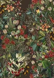 Gift Wrap: Kai Ngahere Wrap by Tanya Wolfkamp - Single Sheet