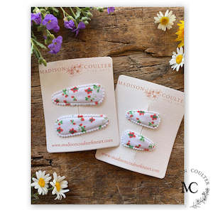 LARGE Strawberry Snap Hair Clip by Madison Coulter